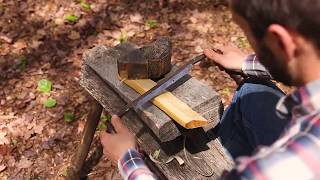 How to Use a Shaving Horse Green Woodworking [upl. by Kola210]