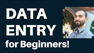 Data Entry Tutorial for Beginners [upl. by Otrebile653]