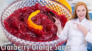 How to Make Homemade Orange Cranberry Sauce  EASY Recipe Perfect for Thanksgiving [upl. by Hnamik251]