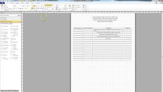 Visio Making Table Example [upl. by Gnirol]