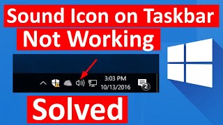 Fix Sound Icon on Taskbar not working in Windows 10 [upl. by Wandis61]