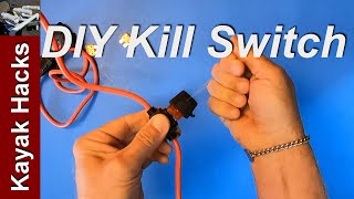 Fishing Kayak Trolling Motor Setup  Unique Trolling Motor Kill Switch [upl. by Odragde367]