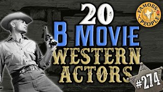 20 B Movie Western Actors [upl. by Eartnoed14]