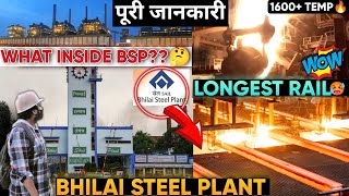 BHILAI STEEL PLANT  Dalli Rajhara Mines  BSP Plant   What Inside BSP  Longest Rail [upl. by Sosthenna978]