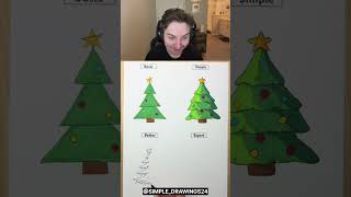 How To Draw Christmas Tree 😳 [upl. by Ardnoid]