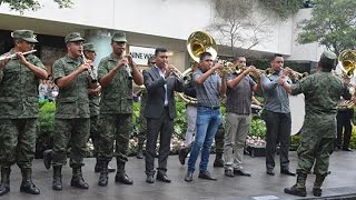 Flashmob de la Banda de Música de la V Región MIlitar [upl. by Garfield738]