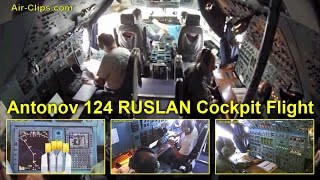 Antonov 124 Flight ADB 178 Series Part 2 Cockpit flight from Rio to Cayenne by AirClips [upl. by Einiffit413]