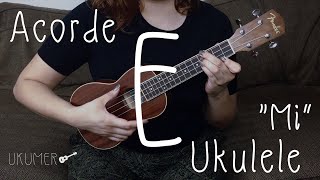 Ukulele Acorde E  Mi [upl. by Nnomae]