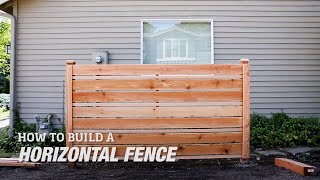 How to Build a DIY Horizontal Fence [upl. by Nebur]