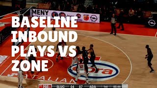 Best Basketball Baseline Inbound Plays vs Zone [upl. by Mllly]