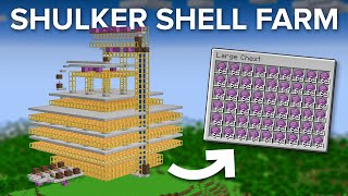 Minecraft Scaffolding Shulker Shell Farm  1400 Per Hour [upl. by Tiffani]