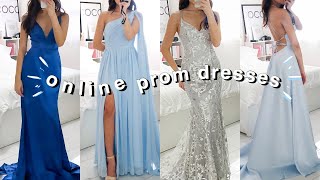 TRYING ON PROM DRESSES ONLINE JJsHOUSE [upl. by Akihdar]