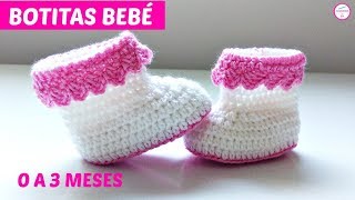 BOTITAS A CROCHET PARA BEBÉS PASO A PASO [upl. by Leor]