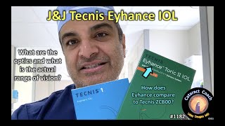 CataractCoach 1182 the JampJ Vision Tecnis Eyhance IOL lens implant for cataract surgery [upl. by Persons909]