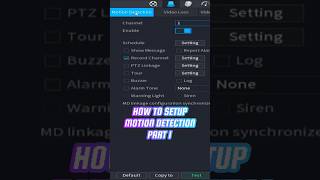 Dahua DVR Motion Detection Settings  Part 1 cctv ldahua shorts [upl. by Nalyk]