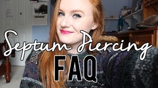 SEPTUM PIERCING FAQ  Common Questions Answered [upl. by Wilt]