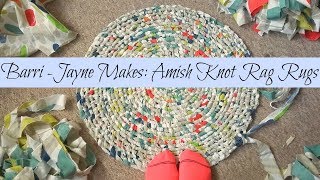 How to make a round Amish knot toothbrush rag rug  tutorial [upl. by Aicirtac]