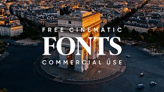 24 Free Cinematic Fonts for Edits Commercial Use License [upl. by Chin]