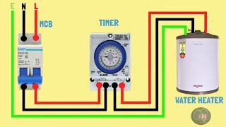 How to Connect an Automatic Water Heater Using a TimerConnecting Automatic Water Heater with Timer [upl. by Metsky242]