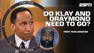 Stephen A is OVER Golden State and Perk says Klay and Draymond HAVE TO GO  First Take [upl. by Darreg]