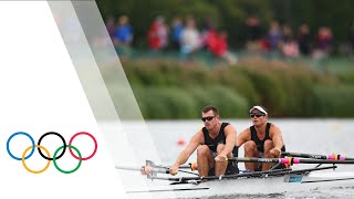 New Zealand Win Mens Double Sculls Final A  London 2012 Olympics [upl. by Ahtebbat410]