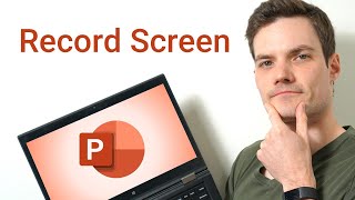 How to Record Screen using Microsoft PowerPoint [upl. by Retxab]