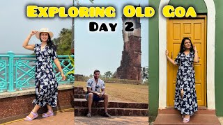 Exploring Old Goa  Fontainhas Basilica Of Bom Church St Augustine Tower MOG Panjim  Day 2 [upl. by Hedi]