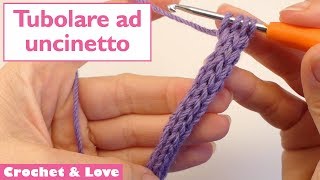 Tutorial cordoncino tubolare ad uncinetto  icord [upl. by Ahsoik]