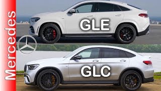 Mercedes GLE Coupe vs Mercedes GLC Coupe GLC vs GLE visual compare [upl. by Norri]