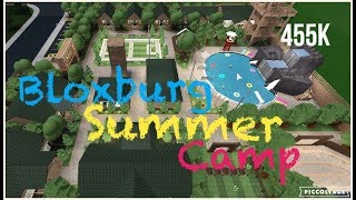 Bloxburg Summer Camp  Speed Build  455k [upl. by Damahom85]