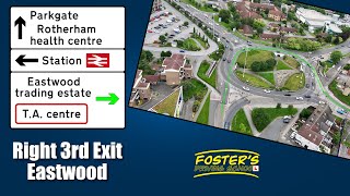 How To Do Roundabouts  St Ann’s Roundabout  Right 3rd Exit  From Clifton Park  Towards Eastwood [upl. by Hras]