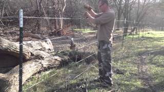 How To Install Fence Stays On Barbed Wire [upl. by Atiroc869]