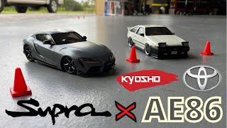 The best and most realistic mini RC drift cars Mini Z Supra and AE86 [upl. by Olimac]