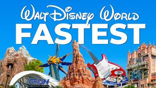 Top 10 Fastest Rides at Walt Disney World  Full Guide [upl. by Indyc]