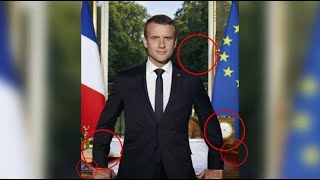 Portrait officiel de Macron ces détails quil a voulu que vous voyiez [upl. by Annauqaj]