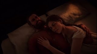 RDR2  Adorableheartwarming cutscene if John sleeps at Beechers Hope at night time [upl. by Lehmann717]