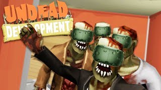 Epic Base Building and Zombie Horde Defense  Undead Development VR Gameplay  HTC Vive VR [upl. by Elga]