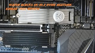 EK M2 NVMe Heatsink Installation für M2 2280 SSD Test Review [upl. by Adon]