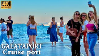 Exploring Galataport Istanbul Turkey  Cruise Port Walking Tour 4K [upl. by Beverie]