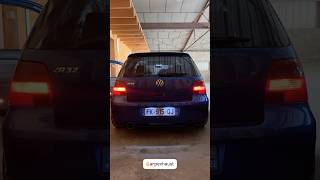 COLD START golf 4 R32 exhaust 89mm by ARP exhaust automobile golf garage ftown [upl. by Felizio]