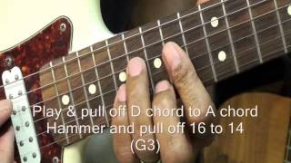 Queen WE WILL ROCK YOU Guitar Solo Prt 2 How To Play On Guitar Lesson EricBlackmonGuitar [upl. by Llemrej]