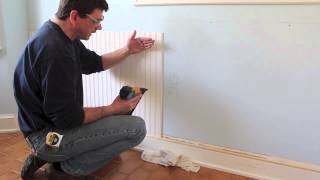 How to Design and install Chair Rail  bead board  wainscoting [upl. by Seymour74]