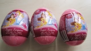 Disney Princess Surprise Eggs [upl. by Ynnohj]