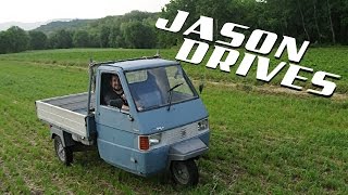 What It’s Like To Drive The Piaggio Ape Italys F150  Jason Drives [upl. by Britta]