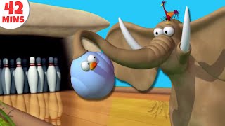 Gazoon  Elephant On A Roll  Funny Animals Cartoons by HooplaKidz TV [upl. by Barden]