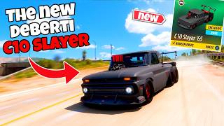 EASIEST WAY TO UNLOCK THE ALL NEW DEBERTI C10 SLAYER IN FORZA HORIZON 5 [upl. by Atat]