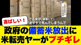 政府の備蓄米の放出に米転売ヤーがブチギレｗｗ [upl. by Maria346]