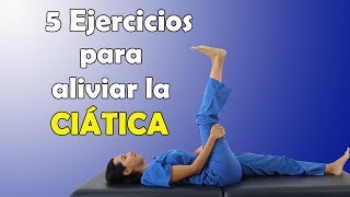 5 Ejercicios para ALIVIAR la CIÁTICA en CASA  Fisioterapia Querétaro  Mariana Quevedo [upl. by Tyika]