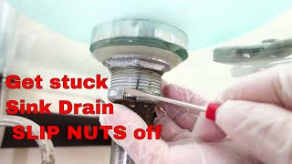 How To Easily Remove A Stuck Slip Nut On Faucets And Sinks [upl. by Ewall]