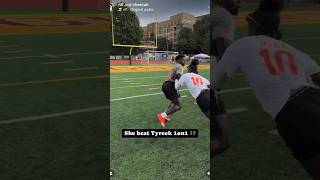 She cooked Tyrek Hill 1v1 🏈 [upl. by Rajewski831]